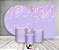 Kit 2 Painéis De Festa + Trio De Capas Cilindro - Efeito Glitter Lilás 026 - Imagem 2