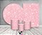 Kit 2 Painéis De Festa + Trio De Capas Cilindro - Efeito Glitter Rosa Pastel 032 - Imagem 2