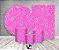 Kit 2 Painéis De Festa + Trio De Capas Cilindro - Efeito Glitter Pink 033 - Imagem 2