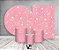 Kit 2 Painéis De Festa + Trio De Capas Cilindro - Efeito Glitter Rosa Seco 034 - Imagem 2