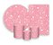 Kit 2 Painéis De Festa + Trio De Capas Cilindro - Efeito Glitter Rosa Seco 034 - Imagem 1