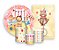 Kit 2 Painéis De Festa + Trio De Capas Cilindro - Animais Circo Aquarela 011 - Imagem 1