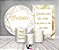 Kit 2 Painéis De Festa + Trio De Capas Cilindro - Gratidão Geométrico Dourado 026 - Imagem 2