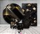 Kit 2 Painéis De Festa + Trio De Capas Cilindro - Preto com Geométrico Dourado 028 - Imagem 2