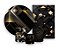 Kit 2 Painéis De Festa + Trio De Capas Cilindro - Preto com Geométrico Dourado 028 - Imagem 1