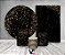 Kit 2 Painéis De Festa + Trio De Capas Cilindro - Preto com Efeito Brilhos Dourados 048 - Imagem 2