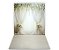 Fundo Fotográfico 1,50 x  2,70 - Gestante Efeito Cortinas Voil Branca com Flores 020 - Imagem 1