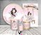 Kit 2 Painéis De Festa + Trio De Capas Cilindro - Fadas Cute Aquarela 002 - Imagem 2