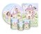 Kit 2 Painéis De Festa + Trio De Capas Cilindro - Jardim Casinha das Fadas 005 - Imagem 1