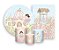 Kit 2 Painéis De Festa + Trio De Capas Cilindro - Mundo das Fadas Cute 009 - Imagem 1