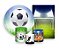 Kit 2 Painéis De Festa + Trio De Capas Cilindro - Futebol Copa do Mundo 002 - Imagem 1