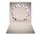 Fundo Fotográfico 1,50 x  2,70 - Arco Rosas Brancas e Lilas Realistas 002 - Imagem 1
