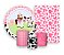 Kit 2 Painéis De Festa + Trio De Capas Cilindro - Fazendinha Vaqueira Rosa 009 - Imagem 1