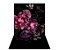 Fundo Fotográfico 1,50 x  2,70 - Gestante Flores Fundo Preto 085 - Imagem 1