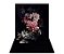 Fundo Fotográfico 1,50 x  2,70 - Gestante Floral Fundo Preto 086 - Imagem 1