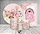 Kit 2 Painéis De Festa + Trio De Capas Cilindro - Fazendinha Rosa com Flores 017 - Imagem 2