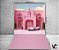 Fundo Fotográfico 1,50 x  2,70 - Casa de Princesa Rosa com Carro Branco  021 - Imagem 2