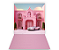 Fundo Fotográfico 1,50 x  2,70 - Casa de Princesa Rosa com Carro Branco  021 - Imagem 1