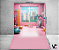 Fundo Fotográfico 1,50 x  2,70 - Academia de Princesa Rosa 025 - Imagem 2