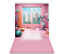 Fundo Fotográfico 1,50 x  2,70 - Academia de Princesa Rosa 025 - Imagem 1