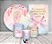 Kit 2 Painéis De Festa + Trio De Capas Cilindro - Filtro dos Sonhos Rosa Aquarela 008 - Imagem 2