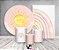 Kit 2 Painéis De Festa + Trio De Capas Cilindro - Primeira Volta ao Sol Céu Rosa 012 - Imagem 2