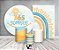 Kit 2 Painéis De Festa + Trio De Capas Cilindro - 365 Sorrisos Azul Aquarela 016 - Imagem 2