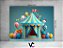 Fundo Fotográfico 1,55 x 1,20 - New Born Tenda de Circo Azul 024 - Imagem 2