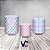Trio De Capas De Cilindro - Xadrez Azul e Rosa Candy 006 - Imagem 2