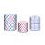 Trio De Capas De Cilindro - Xadrez Azul e Rosa Candy 006 - Imagem 1