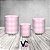 Trio De Capas De Cilindro - Camadas Xadrez Rosa Suave 036 - Imagem 2