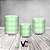 Trio De Capas De Cilindro - Camadas Xadrez Verde Suave 038 - Imagem 2