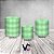 Trio De Capas De Cilindro - Camadas Xadrez Verde 039 - Imagem 2