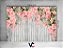 Fundo Fotográfico 2,20 x 1,50 - Efeito Madeira com Flores Rosa 071 - Imagem 2