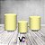 Trio De Capas De Cilindro - Estampa Liso Amarelo 064 - Imagem 2