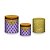 Trio De Capas De Cilindro - Capitonê Lilás e Dourado Efeito Glitter 011 - Imagem 1