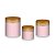 Trio De Capas De Cilindro - Realeza Rosa Suave Frame Arabesco 020 - Imagem 1
