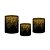 Trio De Capas De Cilindro - Preto com Efeito Glitter Dourado 003 - Imagem 1