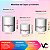 Trio De Capas De Cilindro - Efeito Glitter Pink com Flores 025 - Imagem 3