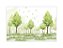 Fundo Fotográfico 2,20 x 1,50 - Floresta Árvores Aquarela 004 - Imagem 1