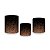 Trio De Capas De Cilindro - Preto com Efeito Glitter 027 - Imagem 1