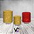 Trio De Capas De Cilindro - Efeito Glitter Vermelho e Dourado 034 - Imagem 2