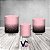 Trio De Capas De Cilindro - Preto com Efeito Glitter Rosa Suave 044 - Imagem 2