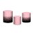 Trio De Capas De Cilindro - Preto com Efeito Glitter Rosa Suave 044 - Imagem 1