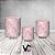 Trio De Capas De Cilindro - Efeito Lantejoulas Rosa Claro 054 - Imagem 2