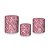 Trio De Capas De Cilindro - Efeito Lantejoulas Rosa Suave 057 - Imagem 1