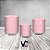 Trio De Capas De Cilindro - Efeito Glitter Rosa Pastel 079 - Imagem 2