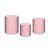 Trio De Capas De Cilindro - Efeito Glitter Rosa Pastel 079 - Imagem 1