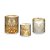 Trio De Capas De Cilindro - Efeito Marmorizado Bege e Dourado 087 - Imagem 1