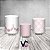 Trio De Capas De Cilindro - Geométrico Flores Rosa Claro 002 - Imagem 2